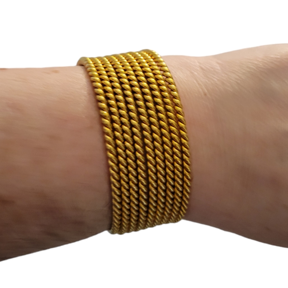Avon Goldtone Metal Cuff Bracelet